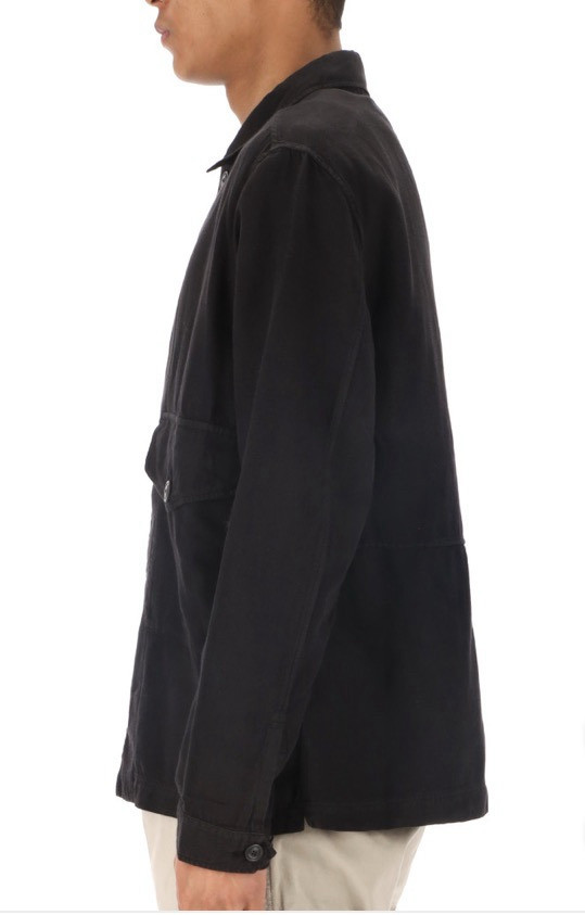 CP 컴퍼니 / 브로큰 코튼린넨 오버셔츠 블랙 / XL--1