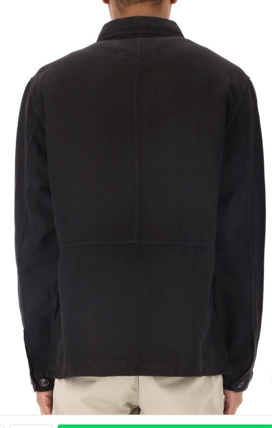 CP 컴퍼니 / 브로큰 코튼린넨 오버셔츠 블랙 / XL--2