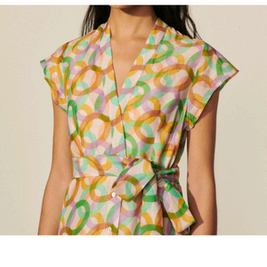 SANDRO 산드로 서클 프린트 40