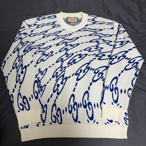 [새상품급.정품] 구찌 웨이비 GG 코튼 스웨터 니트 L