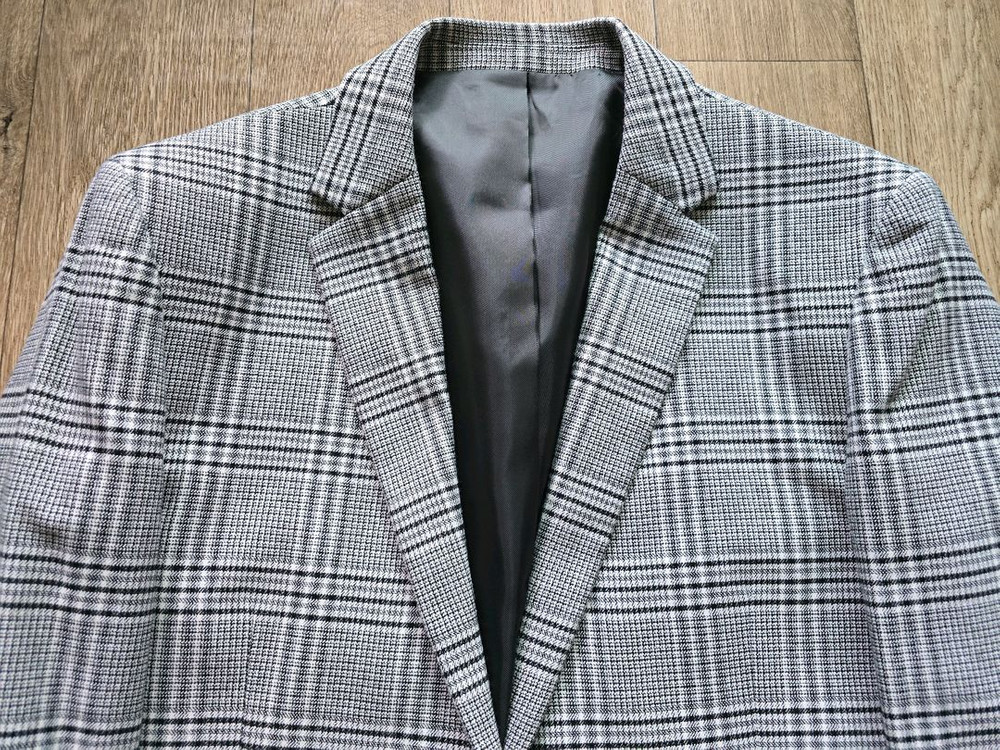 테이트 글렌체크 자켓 그레이 100사이즈 새제품 팝니다--1