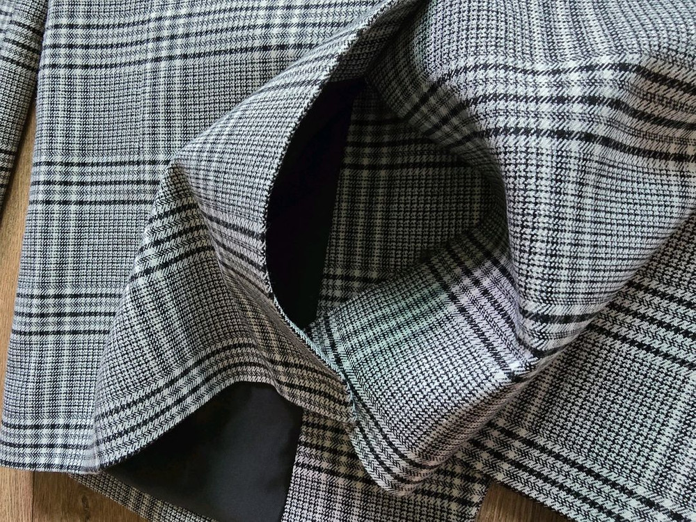 테이트 글렌체크 자켓 그레이 100사이즈 새제품 팝니다--6