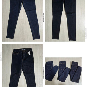 브랜드 올드네이비 여성 락스타 데님 팬츠 3벌 일괄(55) 새상품