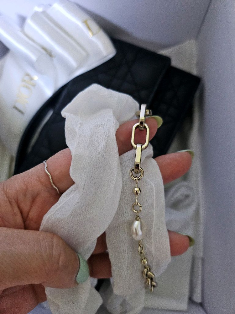 디올 미니탑핸들 까니쥬 블랙--5