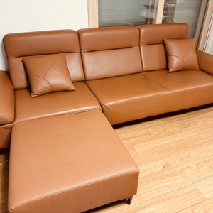 천연가죽 통가죽 소파(실사용 2년 미만)