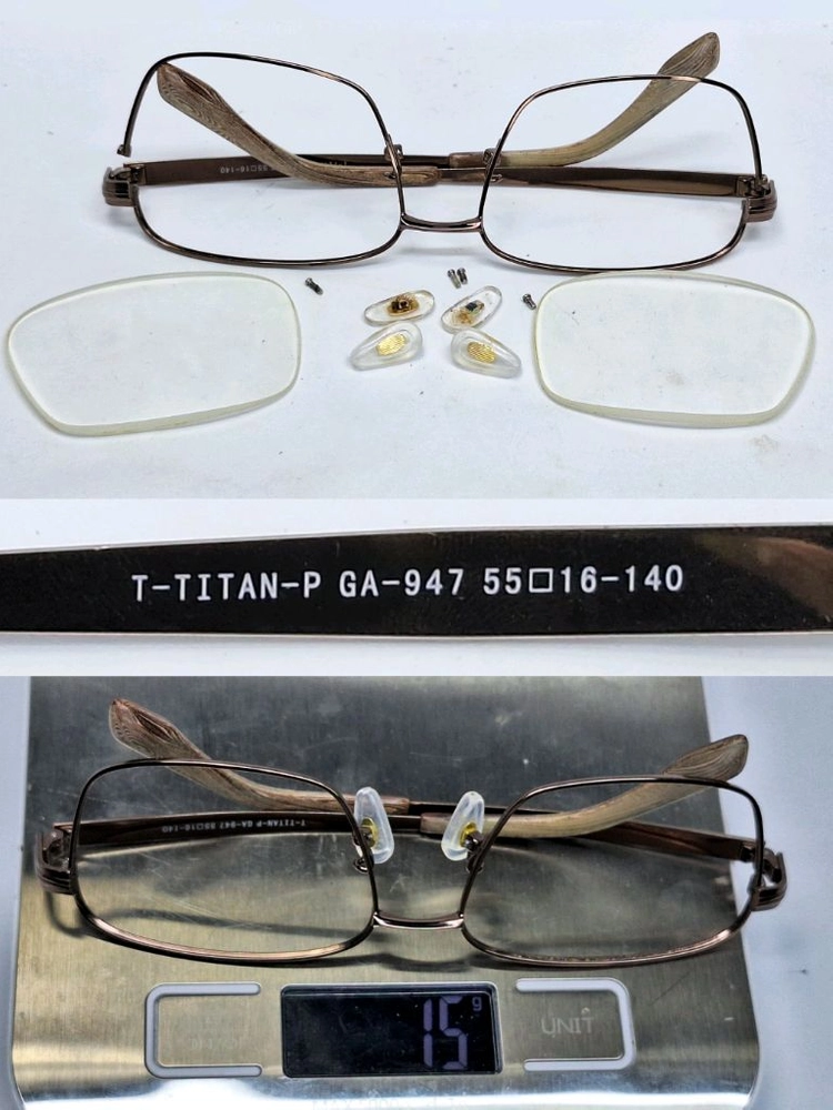 GALLET GA-947 티타늄 남성 메탈 안경테 55mm 비즈니스 일본 수입 클래식 빈티지 레트로 패션 아이웨어 이미지