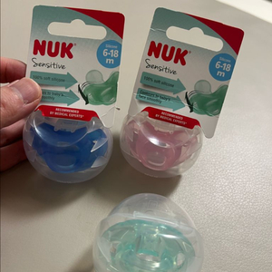 누크 센서티브 올실리콘 쪽쪽이 (6-18개월) 3개! 기저귀 덤!