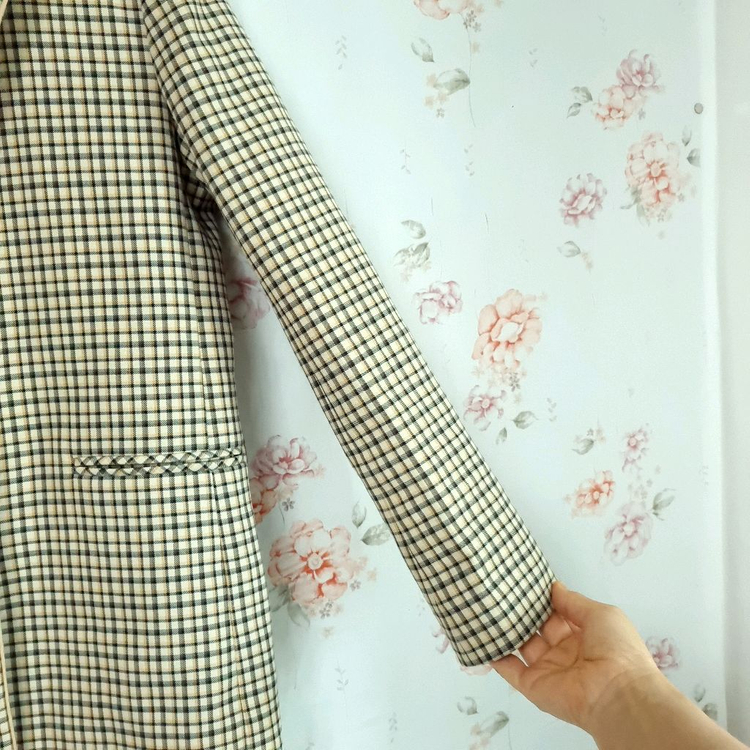 산드로 정품 체크자켓 55~정66까지--4