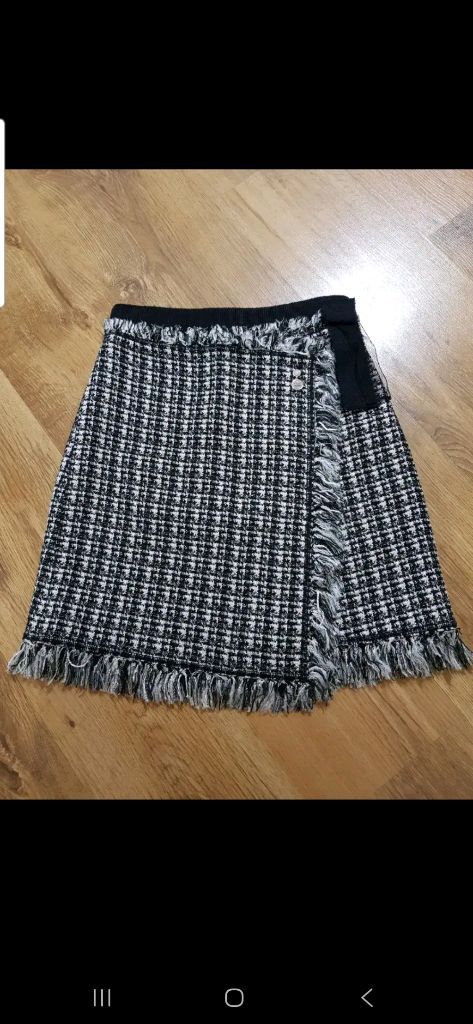 샤넬 고급 트위드 스커트--0