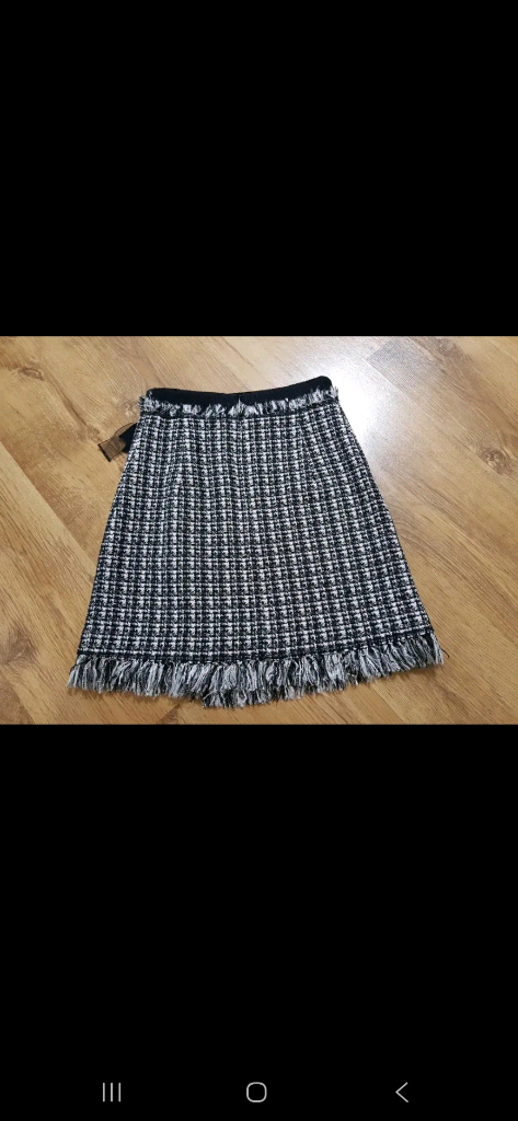 샤넬 고급 트위드 스커트--4