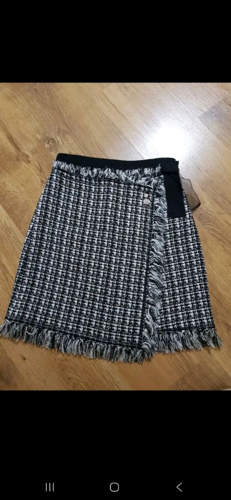 샤넬 고급 트위드 스커트--5