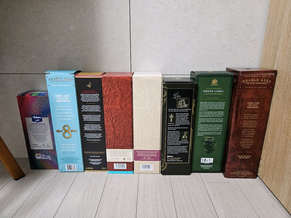 발베니 듀어스 아드벡 공병 빈병 케이스 상자--2