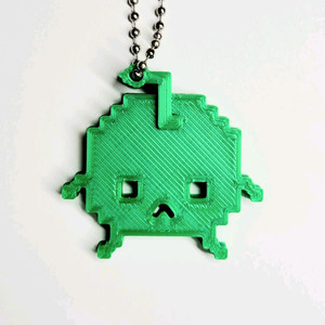 청사과 8비트 키링 키체인