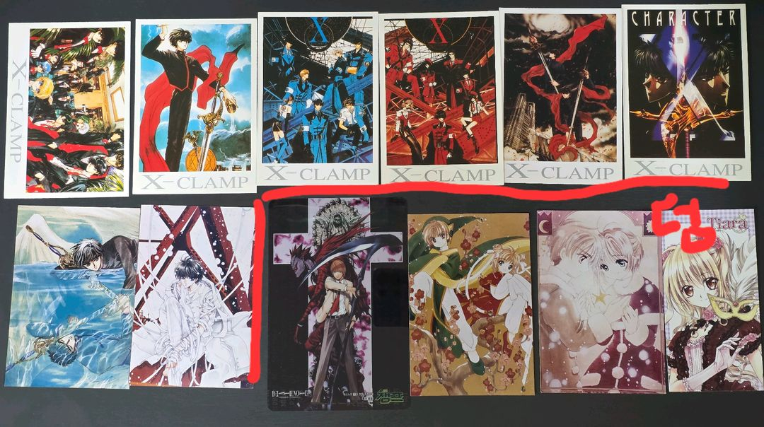 (일괄) 고전엽서 X 천사금렵구 레이어스 스바루 등--3