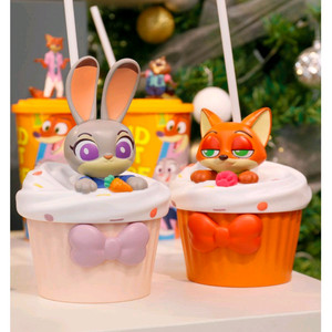 주토피아 닉 주디 컵케이크 물통 물병 케이스