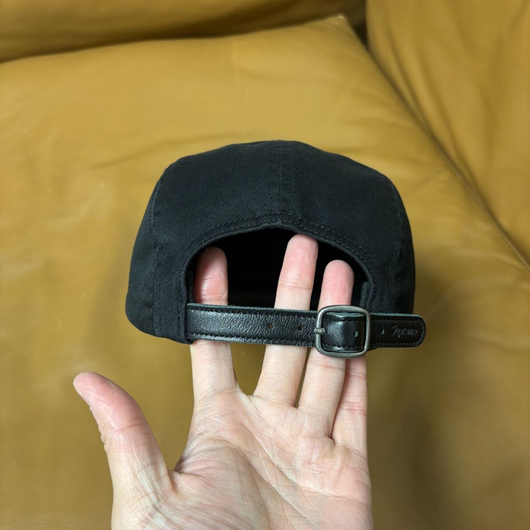 슈프림 캠프캡 모자 박스로고 블랙--6