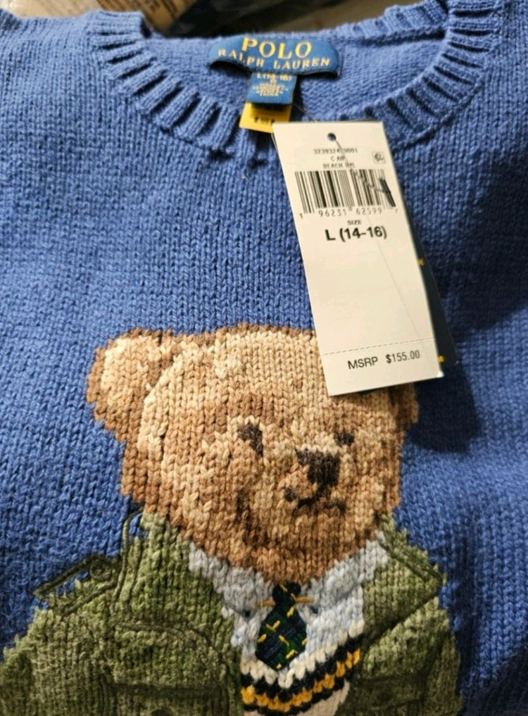 폴로 랄프로렌 보이즈 곰돌이 스웨터 새제품--4