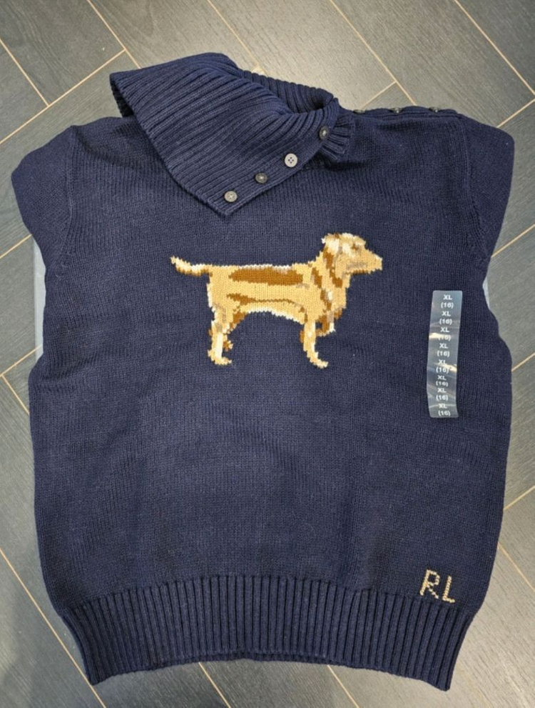 폴로 걸즈 인따르시아 니트 버튼 스웨터 새제품--4