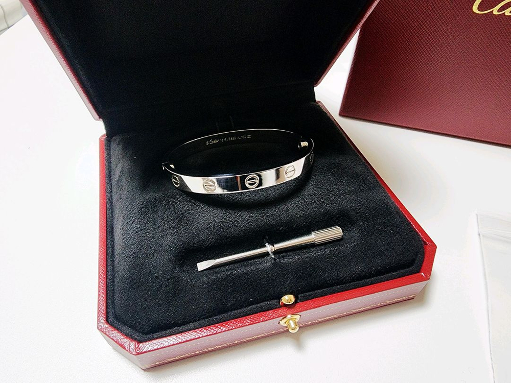 러브팔찌 실버 16호--8