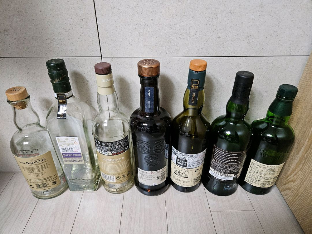 발베니 하쿠슈 라가 글렌드로낙 공병 빈병--1