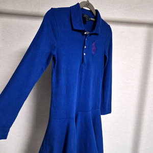 폴로 랄프로렌 여아 피케 원피스 블루 M