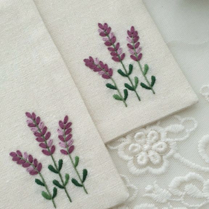 프랑스자수 티코스터(2장 세트)