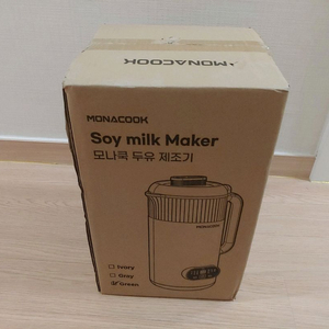[박스미개봉 새상품]대용량 두유제조기 1.4L 모나쿡 스텐 올인원
