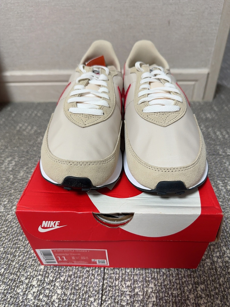 [M275/W280] 나이키 와플트레이너2 베이지레드--2