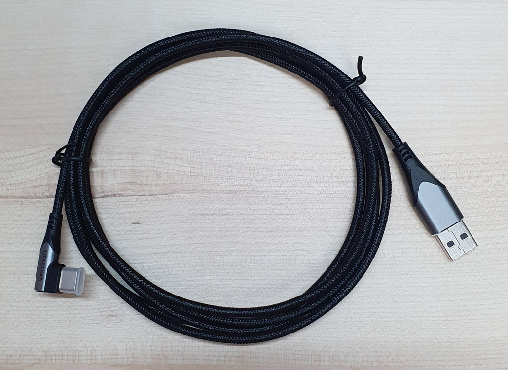 벤션 직조 고급형 90도 C타입 퀵차지 고속충전케이블 COE, 2m_7-1_48--3