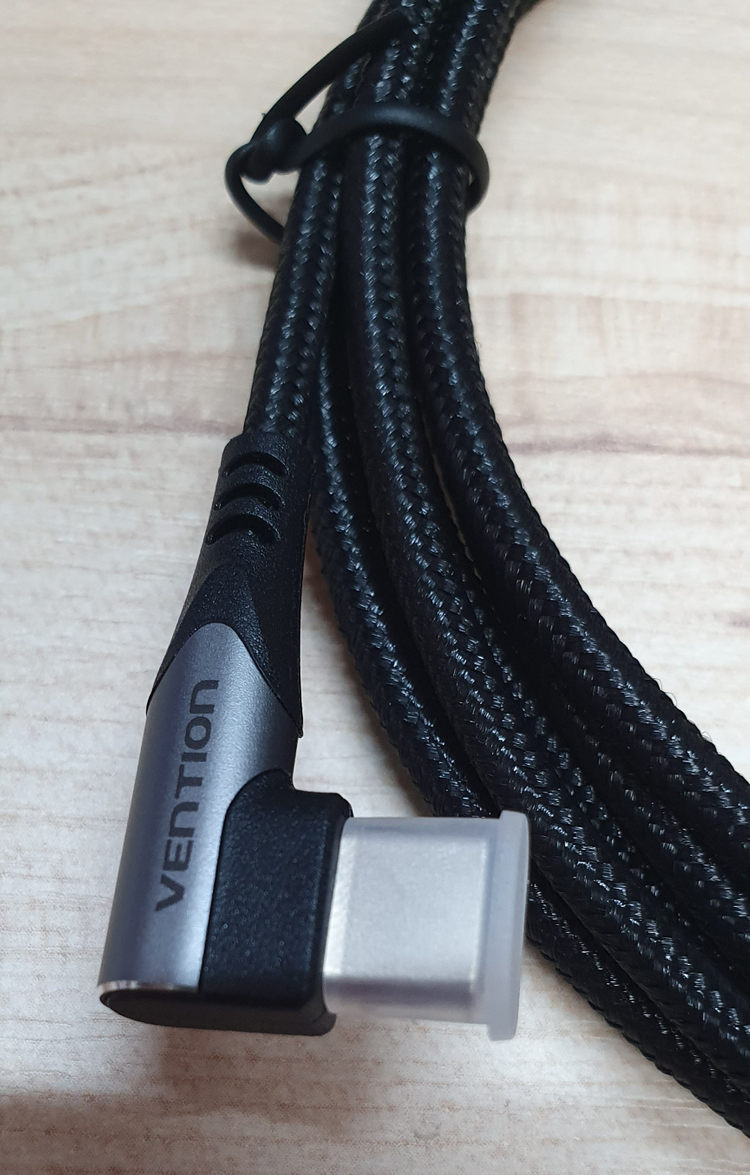 벤션 직조 고급형 90도 C타입 퀵차지 고속충전케이블 COE, 2m_7-1_48--4