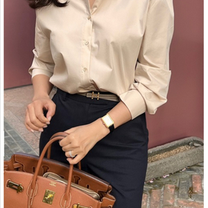 엘레강스초이 햄튼셔츠 베이지