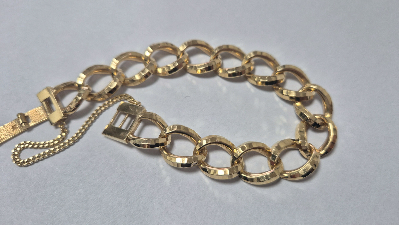 18k 남여공용 체인팔찌--1