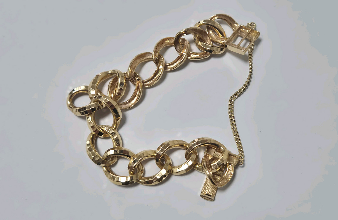 18k 남여공용 체인팔찌--2