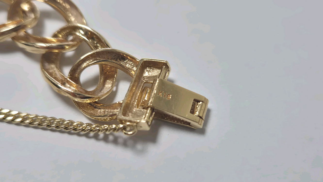 18k 남여공용 체인팔찌--3