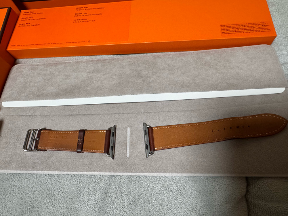 애플워치7 에르메스 45mm 실버 스테인리스 셀룰러 (에르메스 정품 가죽줄 포함)--2