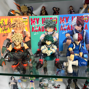 나히아 히로아카 미도리야 바쿠고 토도로키 브레이크타임 피규어 세트 신호등조