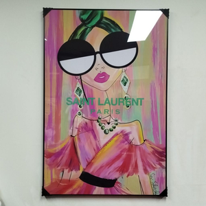 생로랑 ysl 여인 대형 그림 액자 팝아트 인테리어소품 인테리어액자 명품 유화 수채화 꽃그림 추상화 인물화