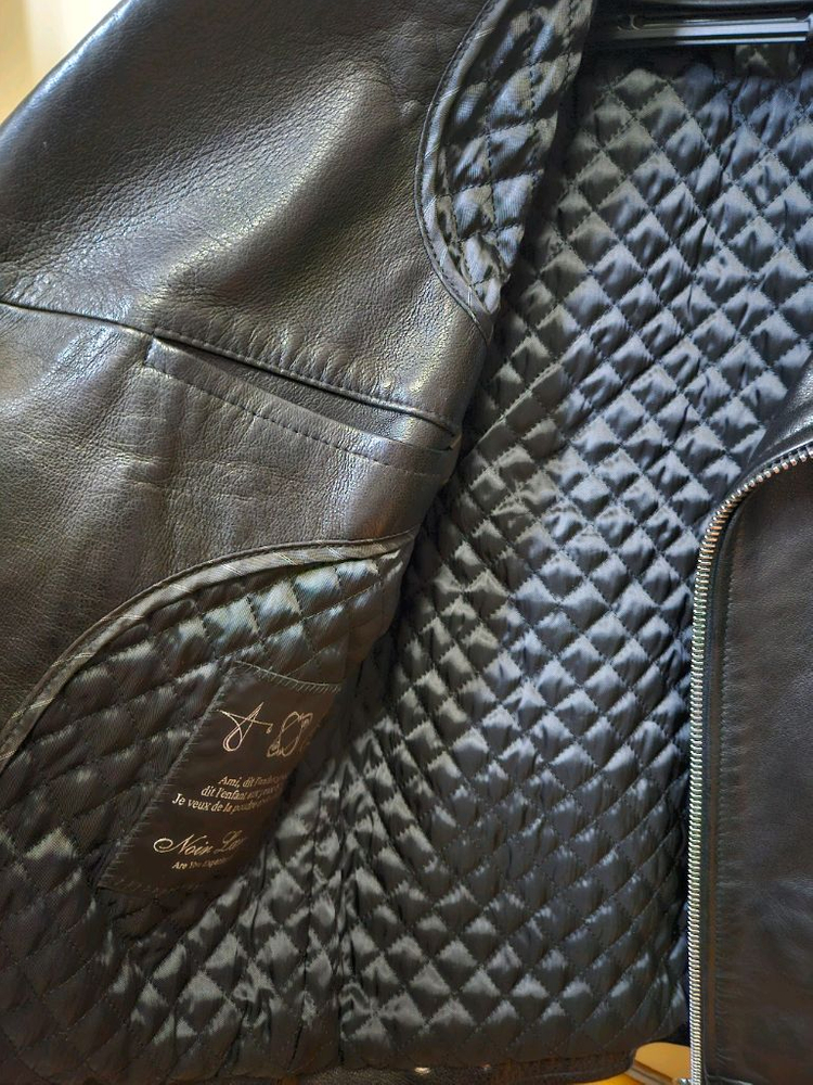 95 M ~ 100 L) 느와르 라르메스 BLACK LABEL BR8-4 더블라이더 레더자켓 이미지