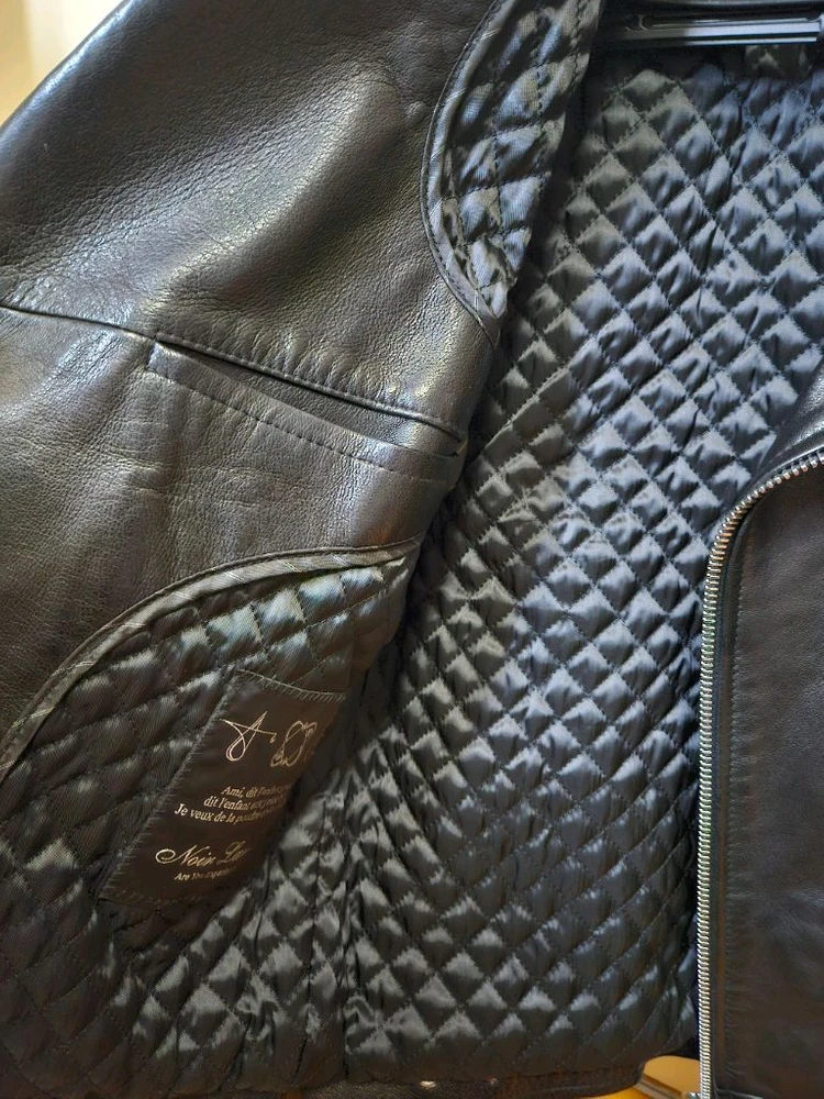 95 M ~ 100 L) 느와르 라르메스 BLACK LABEL BR8-4 더블라이더 레더자켓 이미지