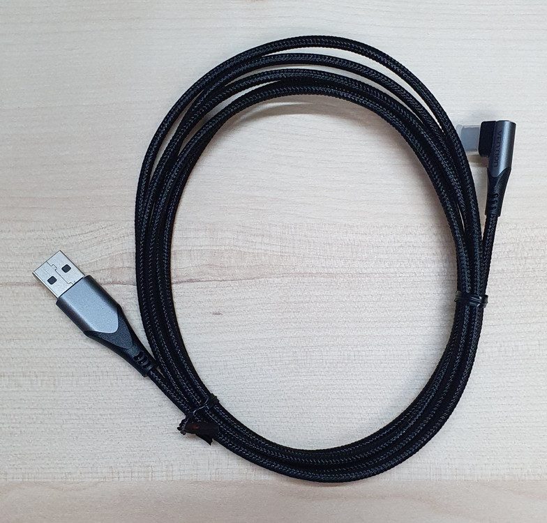 벤션 직조 고급형 90도 C타입 퀵차지 고속충전케이블 COE, 2m_7-3_46--1