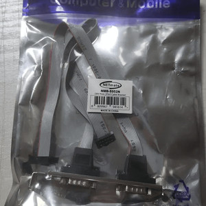 강원전자 NETmate 시리얼 2 포트 브라켓 케이블 0.3m NMB-S952N