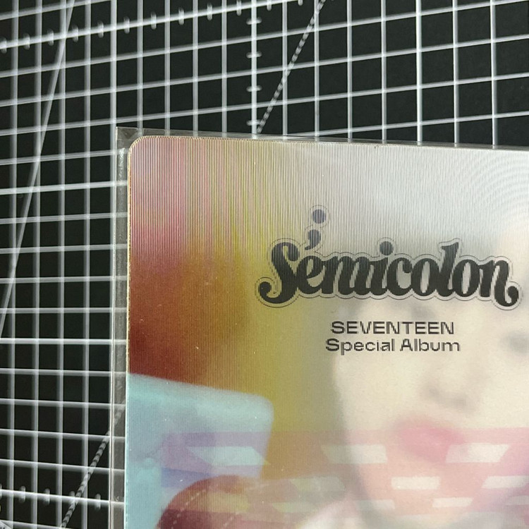 세븐틴 호시 민규 세미콜론 위버스샵 특전 렌티큘러 포카 포토카드 이미지