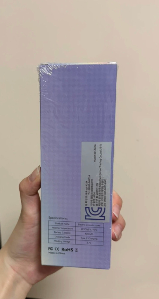 집게형 속눈썹 고데기 LED 디스플레이 Type-C충전 이미지