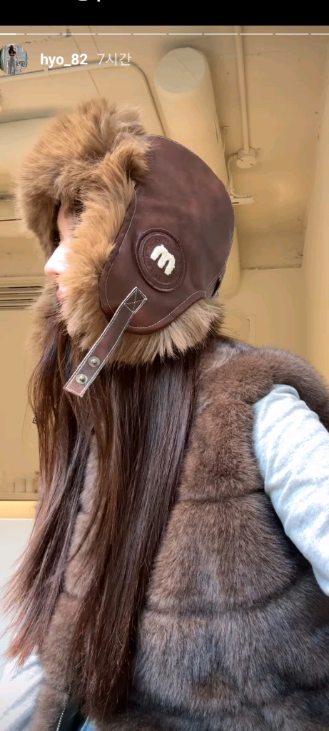 멜라밀라) 페이크퍼 트루퍼햇 (블랙/브라운)텍있는 새상품--7