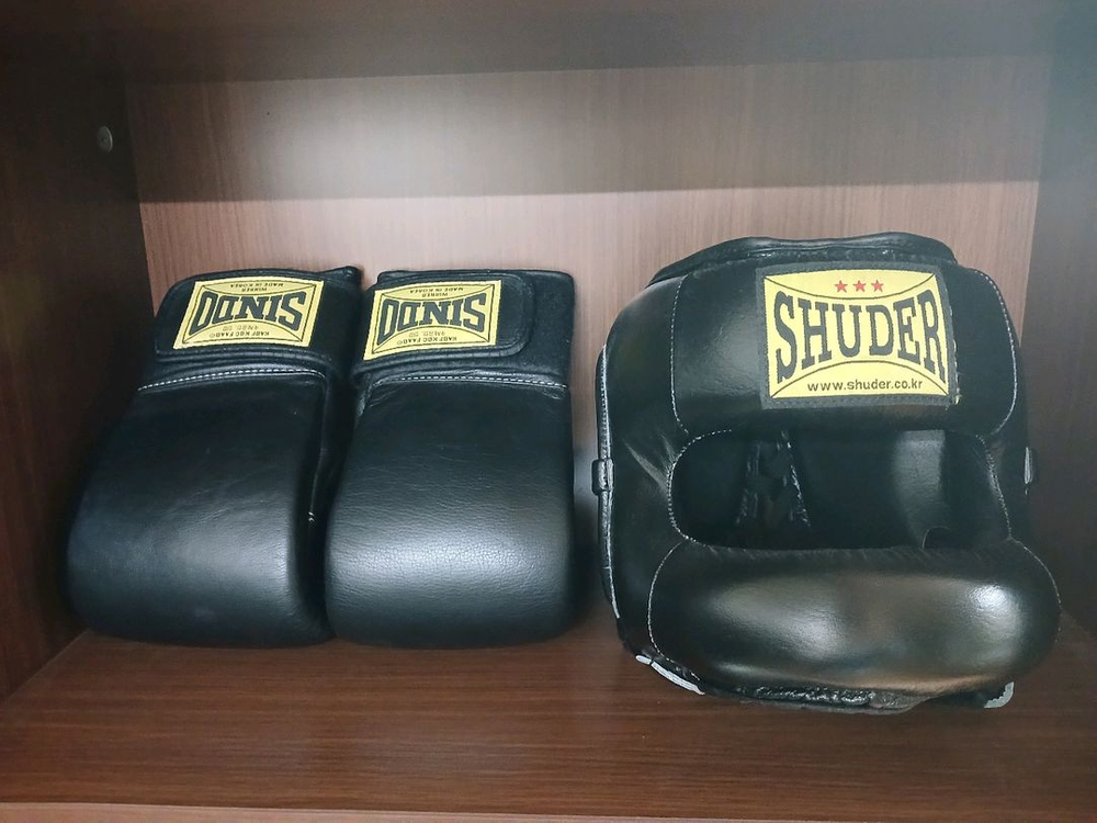 복싱 신도 샌드백 글러브 천연소가죽--5