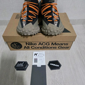 나이키 ACG 마운틴 플라이 로우 파슬 스톤 (Fossil Stone) 색상 황금사이즈 280mm 판매합니다