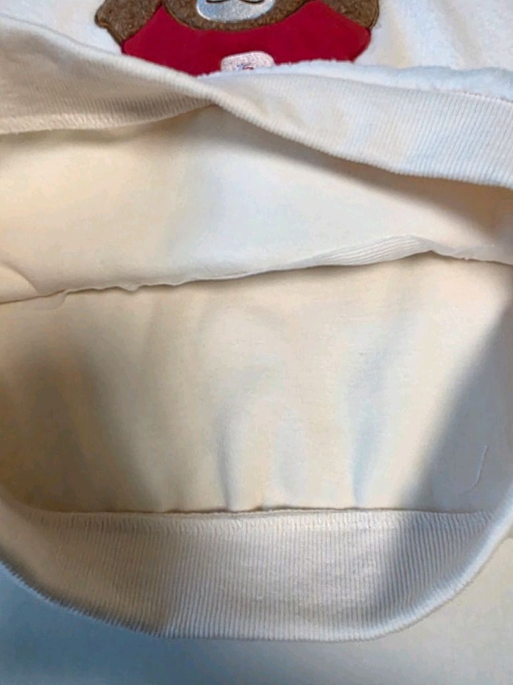 새것 베베쥬 키즈 플리스 맨투맨 140 레드, 아이보리--8