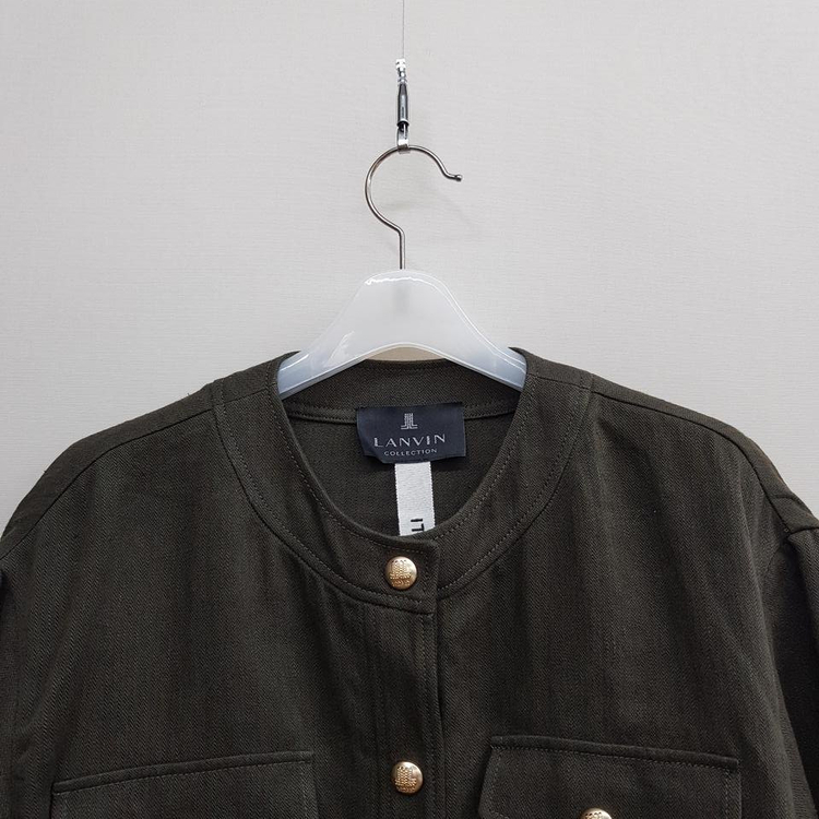 한섬 랑방 2023 린넨 크롭 자켓 88-98-165사이즈 이미지