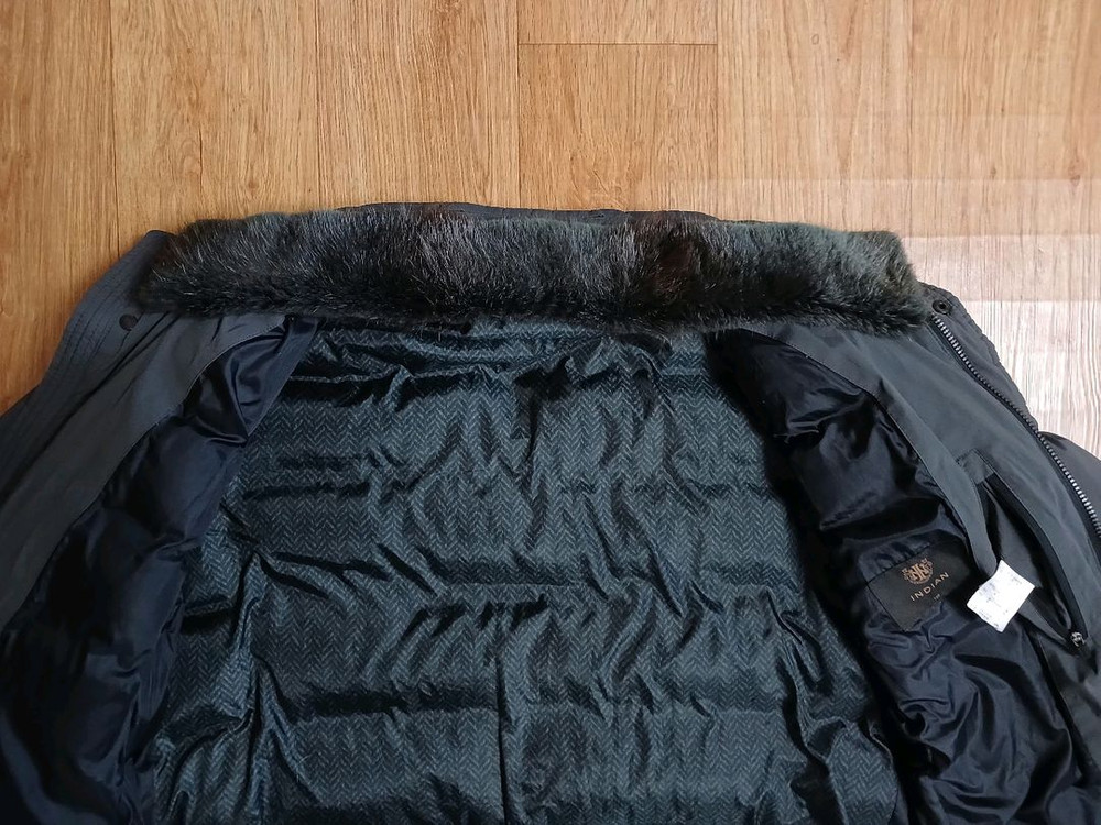 인디안(정품) 남성 구스 다운 자켓 (차콜 105) (상태 깨끗하고 좋아요)--5