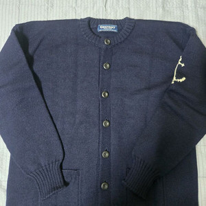 건지 울른스 피셔맨 홀가먼트 가디건 - 네이비 46사이즈
